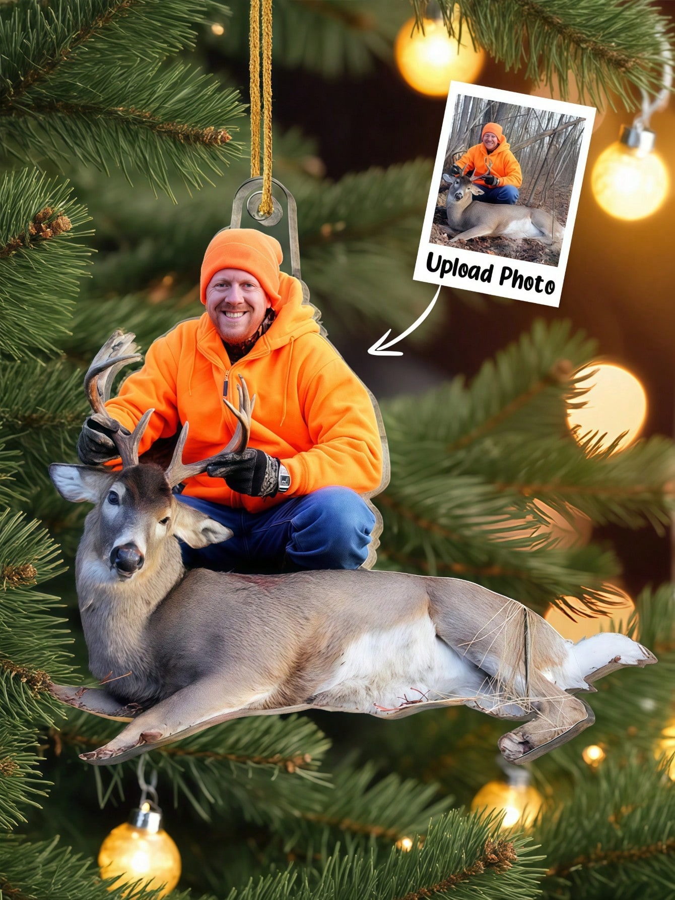 Custom Acrylic Christmas Tree Hanging Decorations